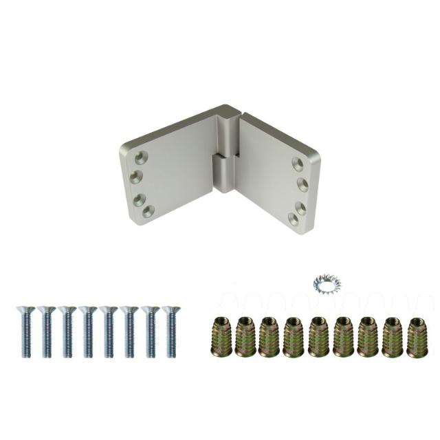 Scharnier 4-Seizoenen Pui | 120mm | DIN Links | Aluminium
