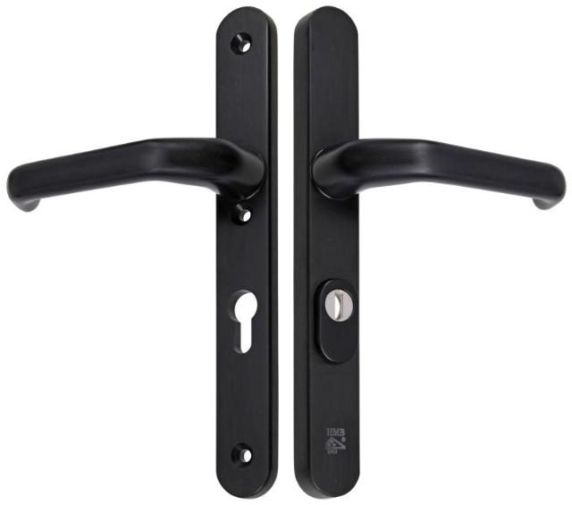 M-Line Noir | Zwart Veiligheidsbeslag | Afgerond Smal | PC72 | Kruk/Kruk | Kerntrekbeveiliging