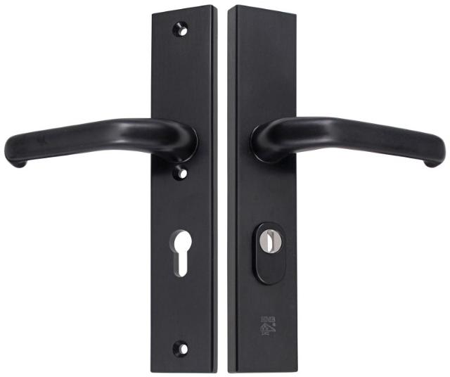 M-line Noir | Zwart Veiligheidbeslag | Recht Breed | PC72 | Kruk/Kruk | Kerntrekbeveiliging