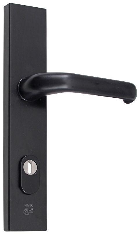 M-line Noir | Zwart Veiligheidbeslag | Recht Breed | PC92 | Kruk/Kruk | Kerntrekbeveiliging