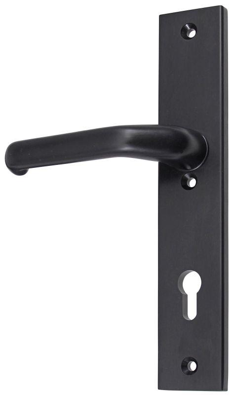 M-line Noir | Zwart Veiligheidbeslag | Recht Breed | PC92 | Kruk/Kruk | Kerntrekbeveiliging
