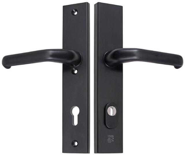 M-line Noir | Zwart Veiligheidbeslag | Recht Breed | PC92 | Kruk/Kruk | Kerntrekbeveiliging