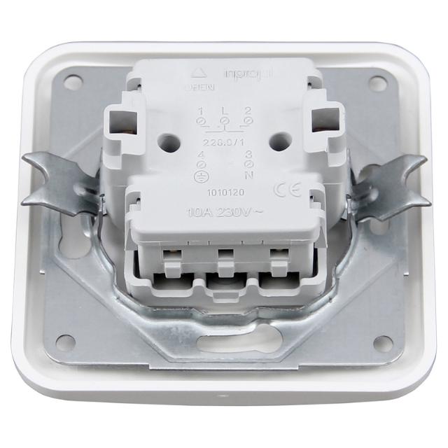 Draaischakelaar Power | Inbouw | Wit
