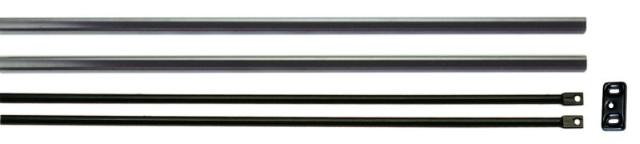 Stangenset | ISEO Base | 2400mm | Boven+Onder | Zwart