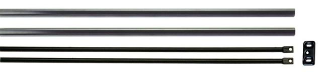 Stangenset | ISEO Bolt | 3400mm | Boven+Onder | Zwart