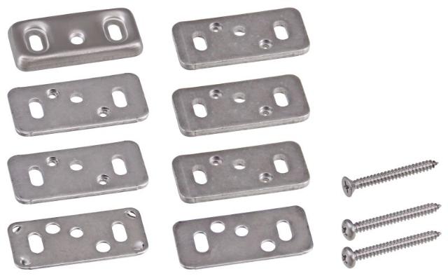 Sluitplatenset | ISEO Base+Push | 48x23x6 | RVS