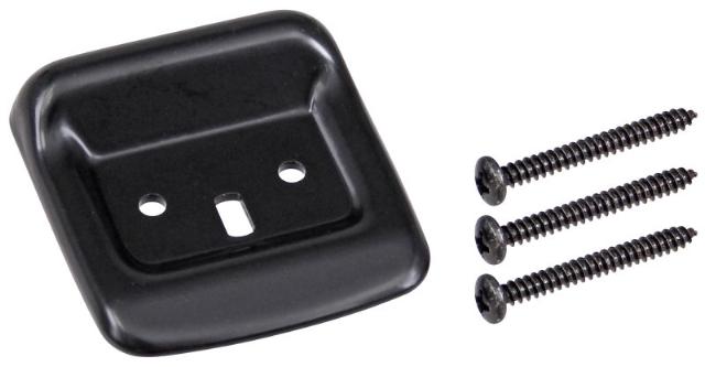 Sluitplaat Vloer | ISEO Base+Push | Zwart