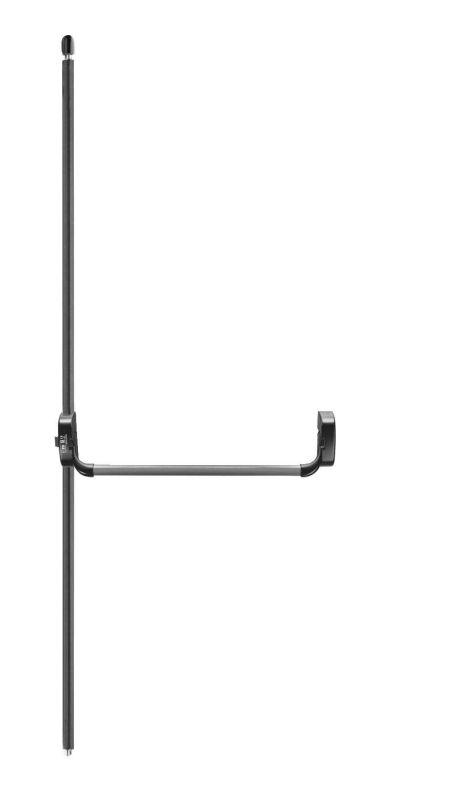 Antipaniek Opbouwset | ISEO Bolt | Duwstang | EN1125 | 2-punts |  Boven+Onder | Grijs