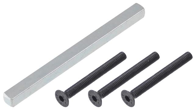 Bevestigingsset Veiligheidsbeslag M-Line Noir | Kruk/Kruk | Deurdikte 40-43 mm
