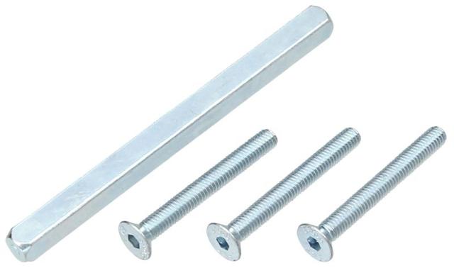 Bevestigingsset Veiligheidsbeslag | Kruk/Kruk | Deurdikte 40-43mm