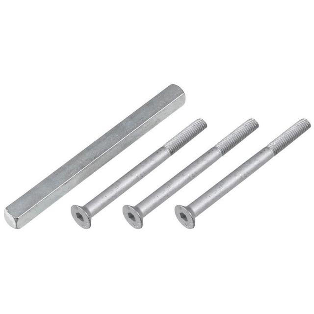 Bevestigingsset Veiligheidsbeslag | Kruk/Knop | Deurdikte 58-62mm