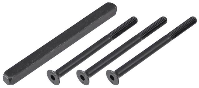 Bevestigingsset Veiligheidsbeslag M-Line Noir | Kruk/Kruk | Deurdikte 63-67 mm