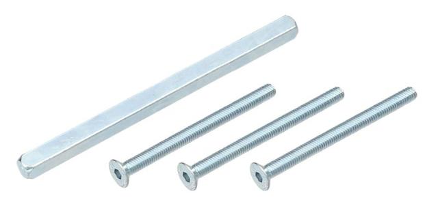 Bevestigingsset Veiligheidsbeslag | Kruk/Knop | Deurdikte 76-80mm