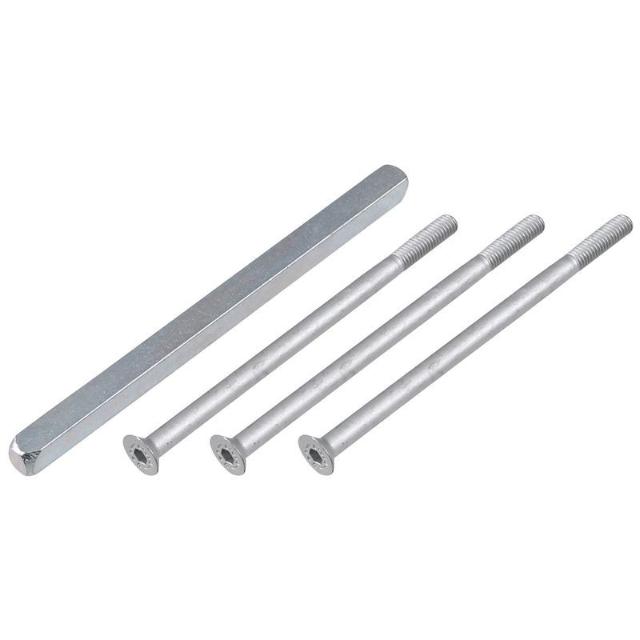 Bevestigingsset Veiligheidsbeslag | Kruk/Knop | Deurdikte 88-92mm
