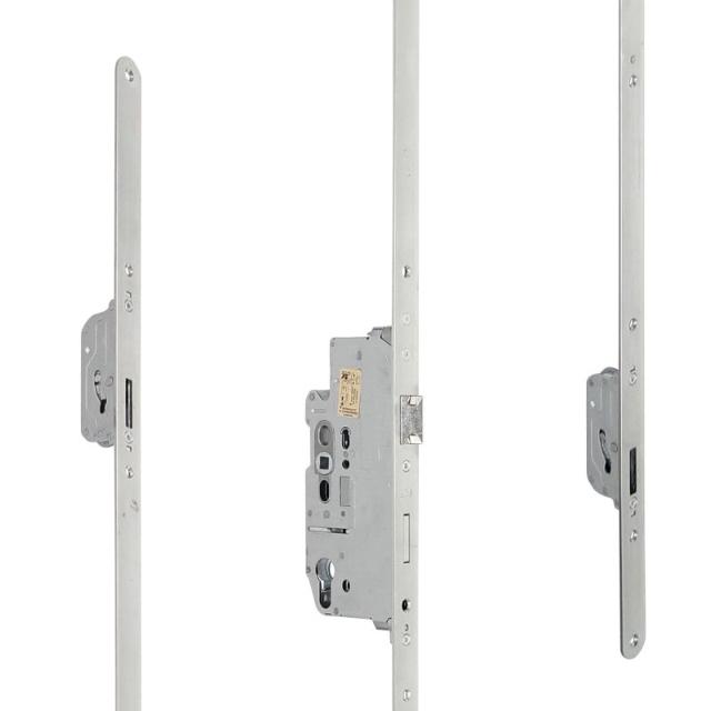Serie 004 | SKG3 Cilinderbediende Meerpuntssluiting | Voorplaat 24x1700mm | DM65 | PC72
