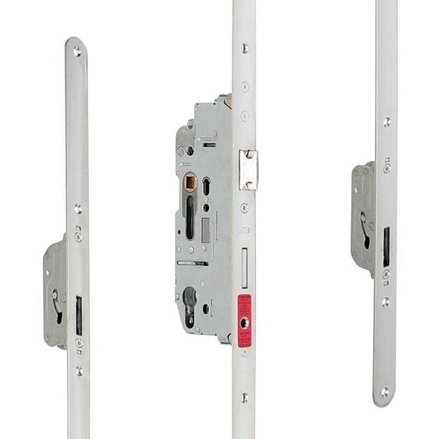 Serie 006 | SKG3 Cilinderbediende Antipaniek Meerpuntssluiting | Voorplaat 24x1700mm | DM55 | PC92 | Draairichting 2&3