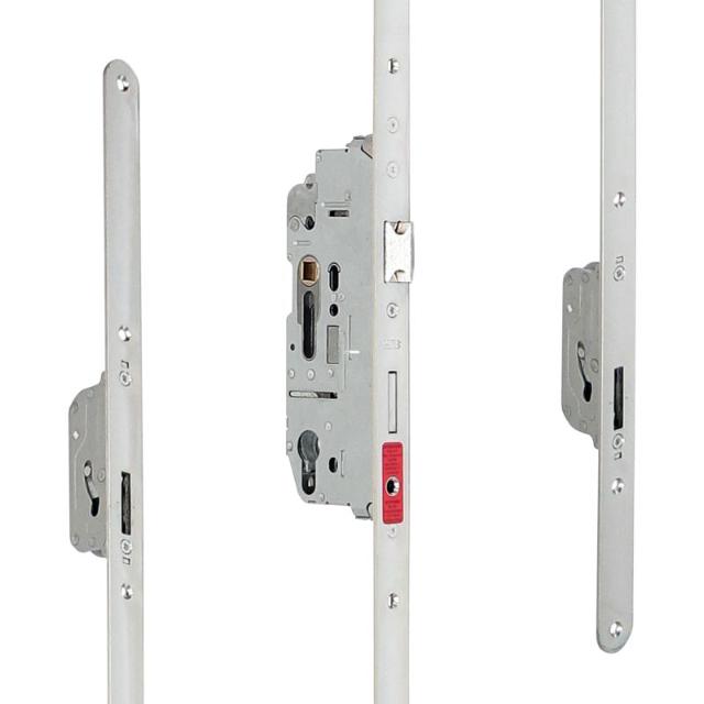 Serie 006 | SKG3 Cilinderbediende Antipaniek Meerpuntssluiting | Voorplaat 24x1700mm | DM55 | PC92 | Draairichting 1&4