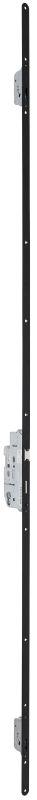 Serie 004 Noir | SKG3 Cilinderbediende Meerpuntssluiting | Voorplaat 24x1950 mm | DM55 | PC72