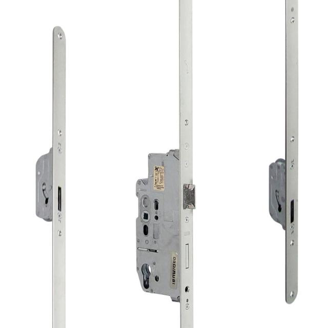 Serie 004 | SKG3 Cilinderbediende Meerpuntssluiting | Voorplaat 24x1950mm | DM65 | PC72