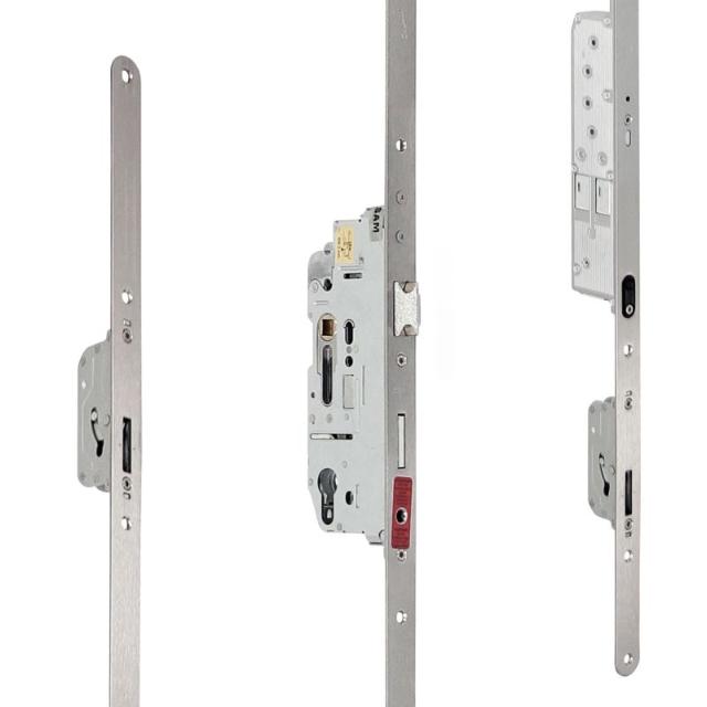 Serie 007 | SKG3 Motortronic Antipaniek Meerpuntssluiting | Voorplaat 24x1700mm | DM55 | PC92 | Draairichting 2&3