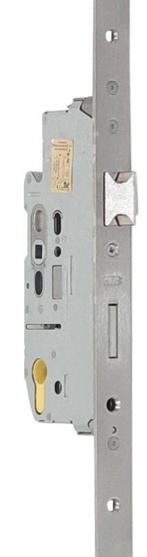 Serie 004 | SKG3 Cilinderbediende Meerpuntssluiting | RVS Voorplaat 24x1950mm | DM55 | PC72