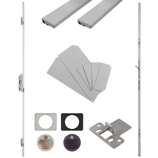 Brandwerend Inbouwset | Dubbele Deur | Serie 006 Antipaniek | DM55 | PC92 | Multipoint Deluxe | Deurhoogte 2300-2500mm | Draairichting 2&3