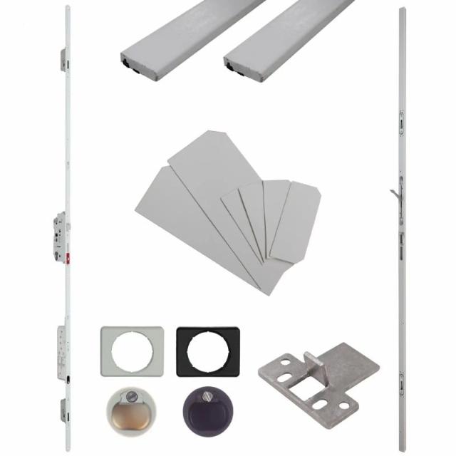 Brandwerende Inbouwset Dubbele Deur | Serie 007 Antipaniek Motortronic | DM55 | PC92 | Multipoint Deluxe | Deurhoogte 1950-2300mm | Draairichting 1&4