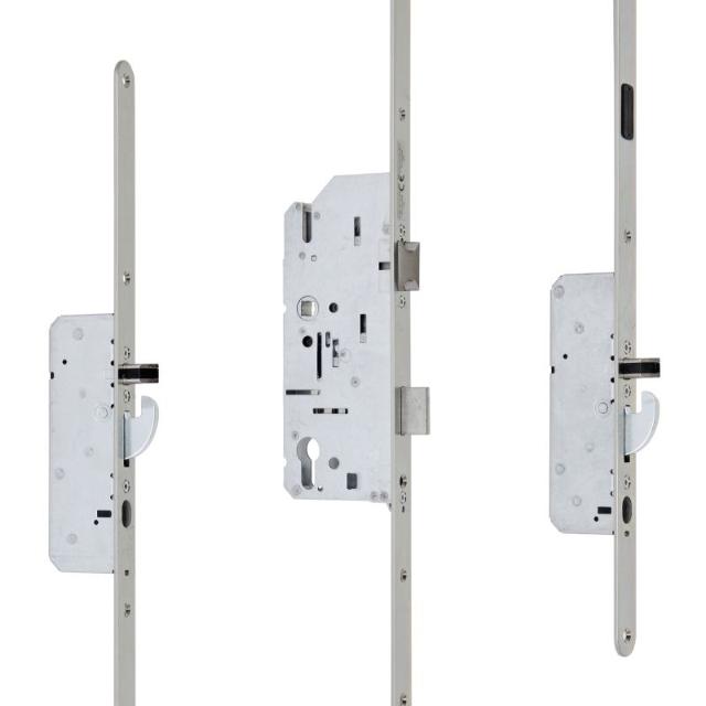 Serie 010 Pen-/Haakschoot | SKG2 Automatic Antipaniek Meerpuntssluiting | Voorplaat 24x1950mm | DM55 | PC92 | Draairichting 2&3