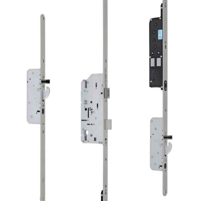 Serie 012 Pen-/Haakschoot | SKG2 Automotortronic Antipaniek Meerpuntssluiting | Voorplaat 24x1700mm | DM55 | PC92 | Doorlopend Krukgat
