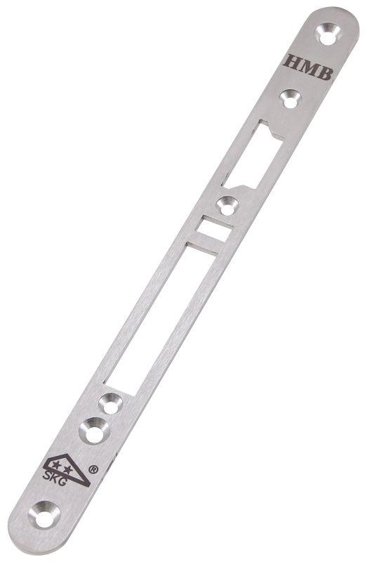 Voorplaat 20x235x3mm (Battery Lock S3000) | DIN Links | Afgerond