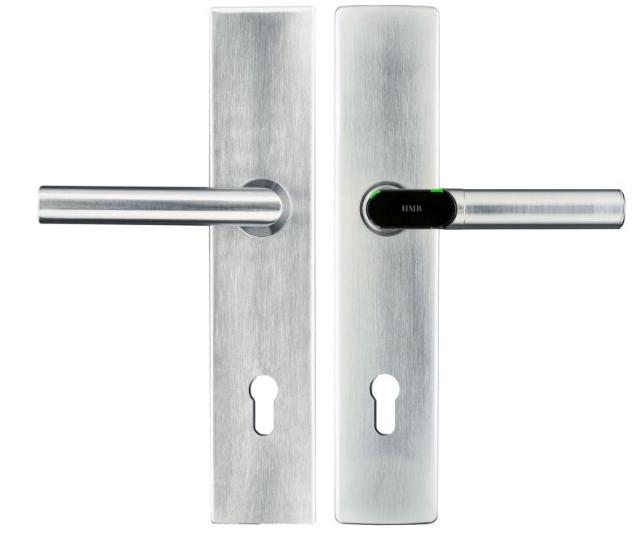 E-beslag Classic | Breed | Buiten E-Kruk Rechtswijzend | Binnenkruk Mechanisch | Eenzijdige Controle | PC92