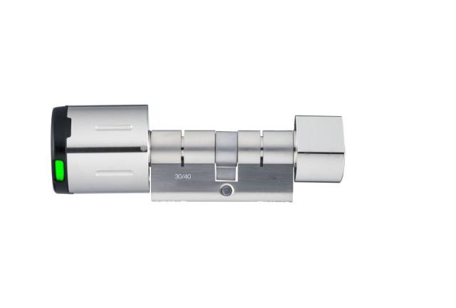 E-cilinder Classic | 30/40mm | E-knop Buiten | Mechanische Knop Binnen | Eenzijdige Controle | IP65
