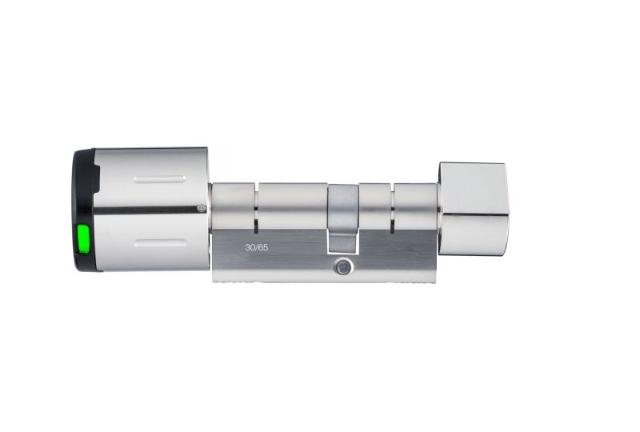 E-cilinder Classic | 30/65mm | E-knop Buiten | Mechanische Knop Binnen | Eenzijdige Controle | IP65