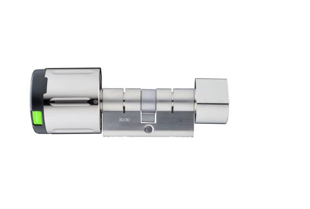 E-cilinder Classic | 30/30mm | E-knop Buiten | E-knop Binnen | Tweezijdige Controle | IP66
