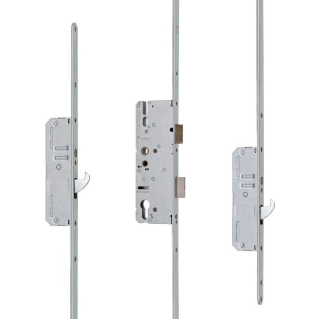 Serie 52 | SKG3 Krukbediende Meerpuntssluiting | Voorplaat 24x1950mm | DM55 | PC92