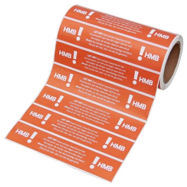 Beschermsticker Meerpuntssluiting | Rol |  220 x 42 mm |  500 Stuks
