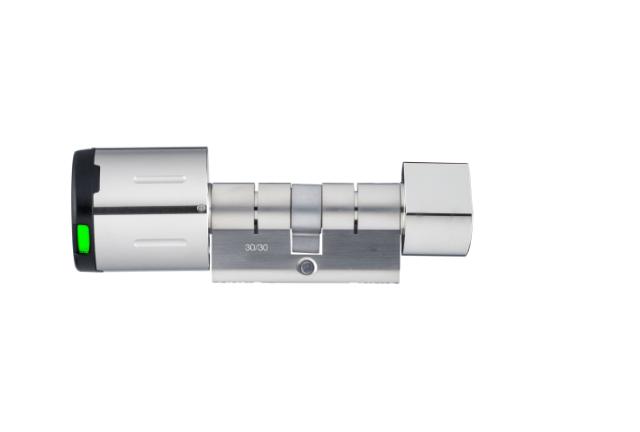 E-cilinder Classic | 45/50mm | E-knop Buiten | Mechanische Knop Binnen | Eenzijdige Controle | IP65
